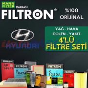 Hyundai Accent Era 1.5 Crdı Filtron Filtre Bakım Seti 2006-2012 (495301365)