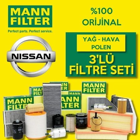 Nissan Micra 1.2 Mann-Filter Filtre Bakım Seti K12 2003-2010