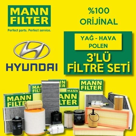 Hyundai I30 1.6 Crdı Mann-Filter Filtre Bakım Seti 2012-2016 (495301630)