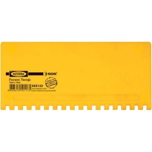 Sgs 143 Fayans Tarağı Plastik 190X100 mm