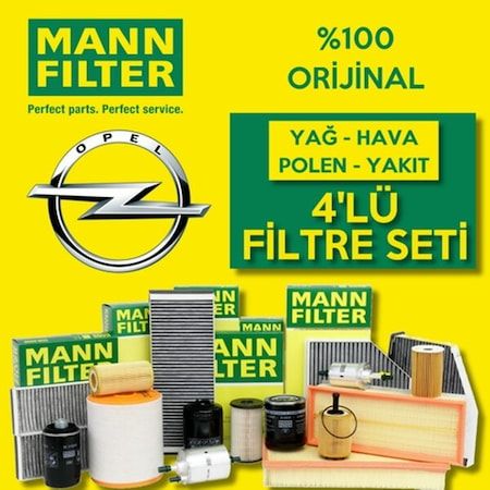 Opel Astra H 1.3 Cdtı Mann-Filter Filtre Bakım Seti 2005-2013 (495301673)