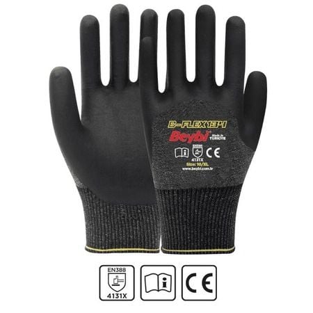 Beybi Flex134 Likralı Nitril Eldiven No:9