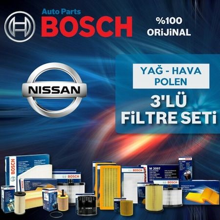 Nissan Micra 1.2 Bosch Filtre Bakım Seti K13 2011-2017