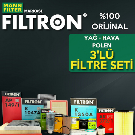 Toyota Corolla 1.6 Mann Filtron Filtre Bakım Seti 2003-2007 (495302789)