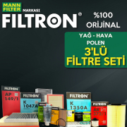 Toyota Corolla 1.6 Mann Filtron Filtre Bakım Seti 2003-2007 (495302789)