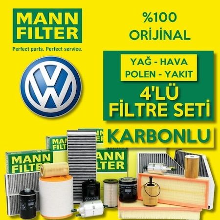 Vw Jetta 1.2 Tsı Mann-Filter Filtre Bakım Seti 2015-2018 Cyv (495301596)