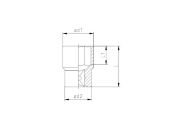 1113 Altı Köşe Lokma Anahtar 1/2'' 16 mm