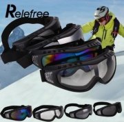 Renkli Camlı Rüzgar Kar Snowboard Gözlüğü