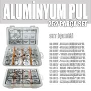 252 Parça Aluminyum Pul Seti