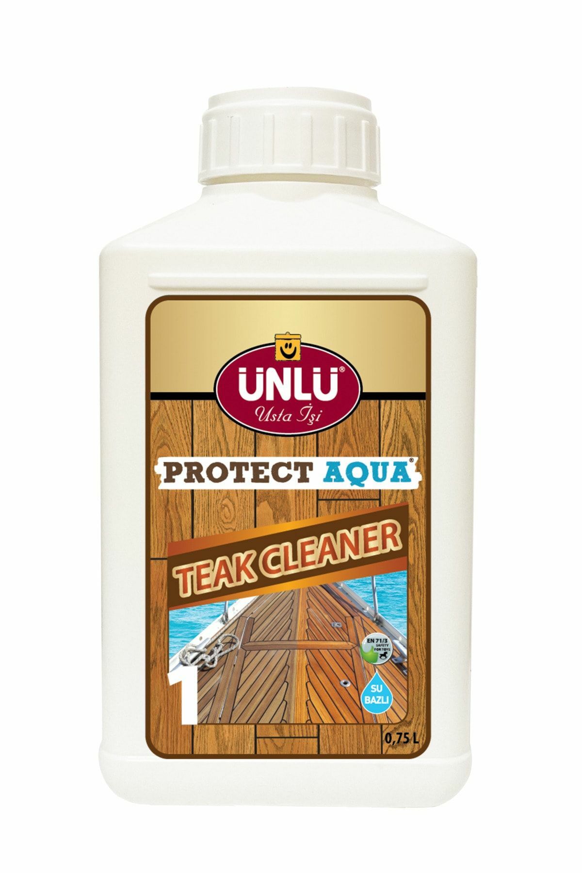 Ünlü Protect Aqua Su Bazlı Teak Cleaner (1. Adım) 0,75L