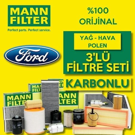 Ford Focus Uyumlu 1.6 Ti-Vct Mann-Filter Filtre Bakım Seti 2011-2018