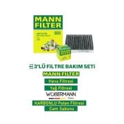 Wöbermann+mann Opel İnsignia 1.4 Turbo Filtre Bakım Seti 2008-2015 3k