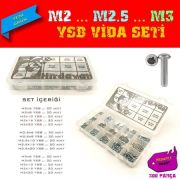 M2 M2.5 M3 Ysb Vida Seti - 300 Parça - Hesaplı Paket