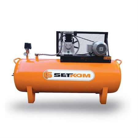 Setkom 5.5 Hp 380 V 300 Lt 12 Bar - Set 40/300 - 5.5 P Pistonlu Kompresör