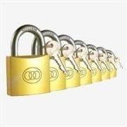 Asma Kilit SARI KAPLAMA 20mm