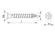 Sunta Vidası 6mm x150mm 1 PAKET 50 ADET 6X150mm