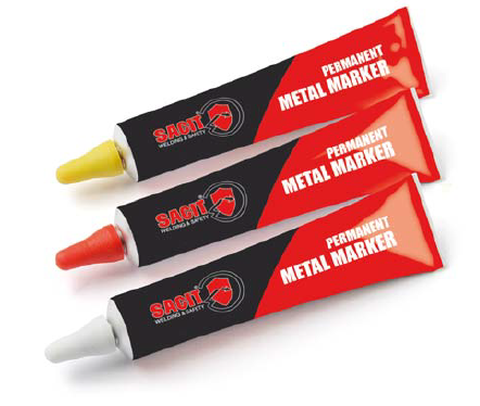(Kırmızı) Metal Marker Yuvarlak Uçlu Markör 10'lu PAKET