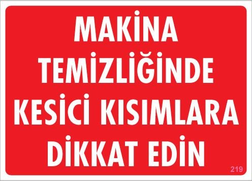 Makina Temizliğinde Kesici Kısımlara ...