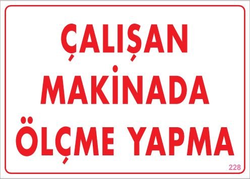 Çalışan Makinada Ölçme Yapma