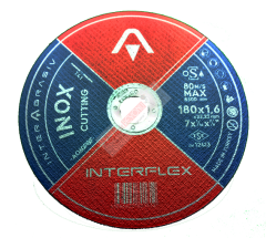INTERABRASIV 180x1.6 Inox Kesici Taş  10 lu paket
