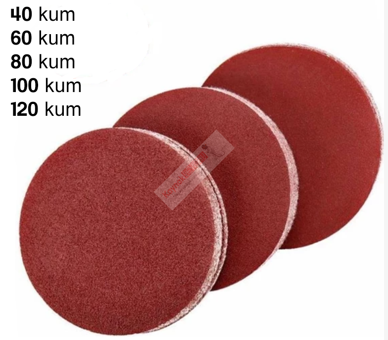 Cırt Zımpara 115 mm 50 li paket değişik kumlarda