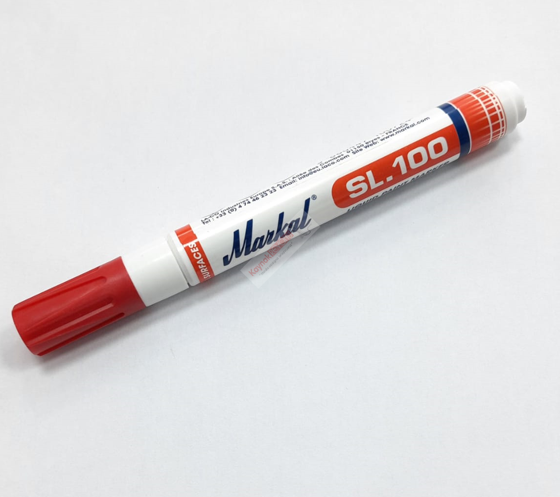 Markal SL-100 Marker Kalem Kırmızı Renk
