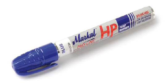 (Beyaz) Markal Pro-line HP Marker Kalem -
