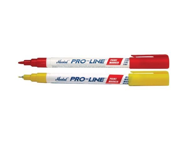 (Beyaz) Markal Pro-line Fine Marker Kalem - 12'li PAKET
