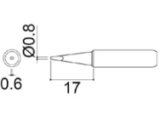 960-0,8D 236ESD Havya İçin 0.8mm Havya Ucu