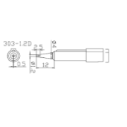 200-1,2D 203H Havya İçin 1.2mm Havya Ucu
