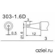303-1,6D 202D Havya İçin 1.6mm Havya Ucu