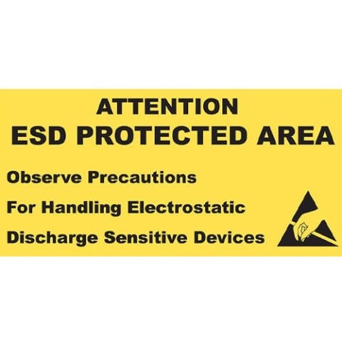 ESD UYARI LEVHASI 150x300MM