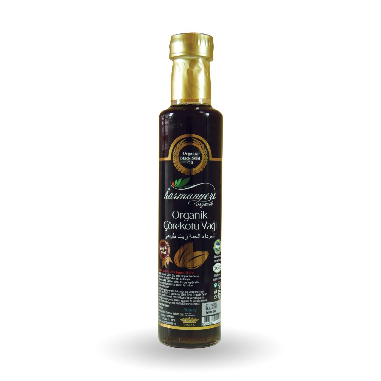 Harmanyeri Organik Çörekotu Yağı 250 ml