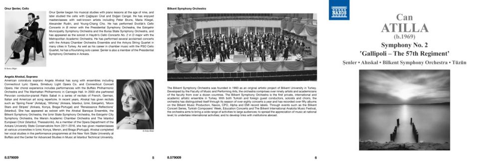 CAN ATİLLA - 57. ALAY - GELİBOLU / SENFONİ NO.2 / SYMPHONY NO.2 (CD)