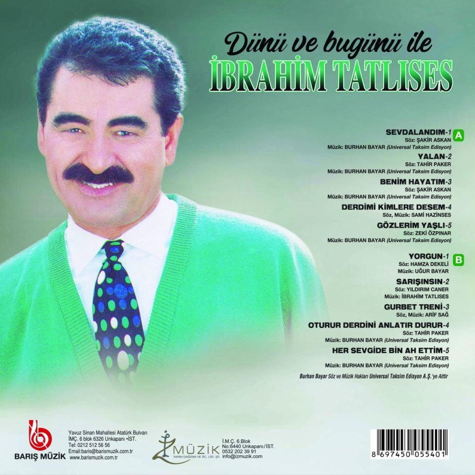 İBRAHİM TATLISES - DÜNÜ VE BUGÜNÜ İLE İBRAHİM TATLISES (LP)