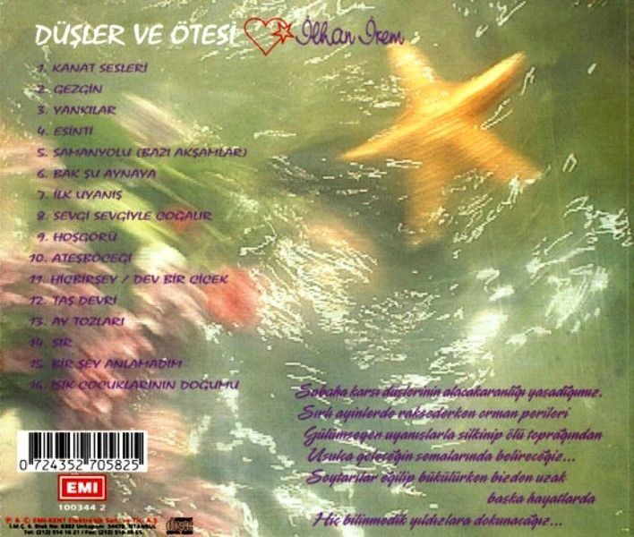 İLHAN İREM - DÜŞLER VE ÖTESİ (CD) (2000)
