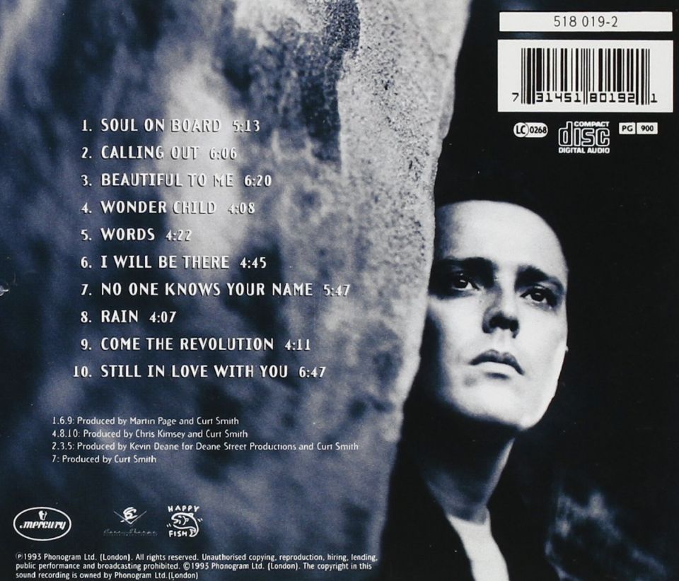 CURT SMITH - SOUL ON BOARD (CD) (1993)
