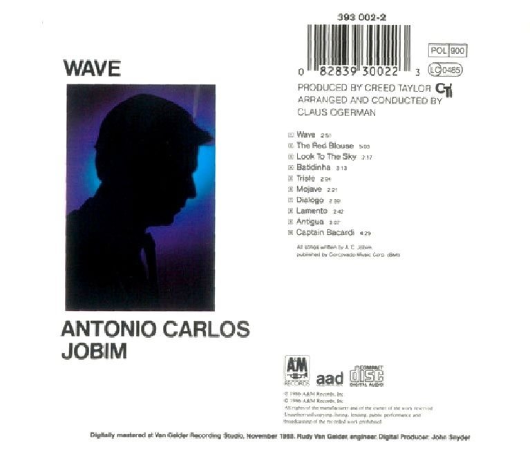 ANTONIO CARLOS JOBIM - WAVE (CD) (1988)