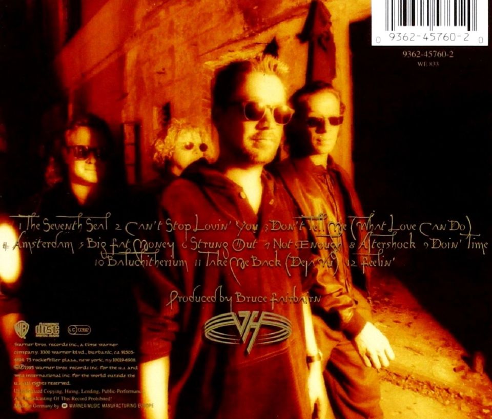 VAN HALEN - BALANCE (CD)(1995)