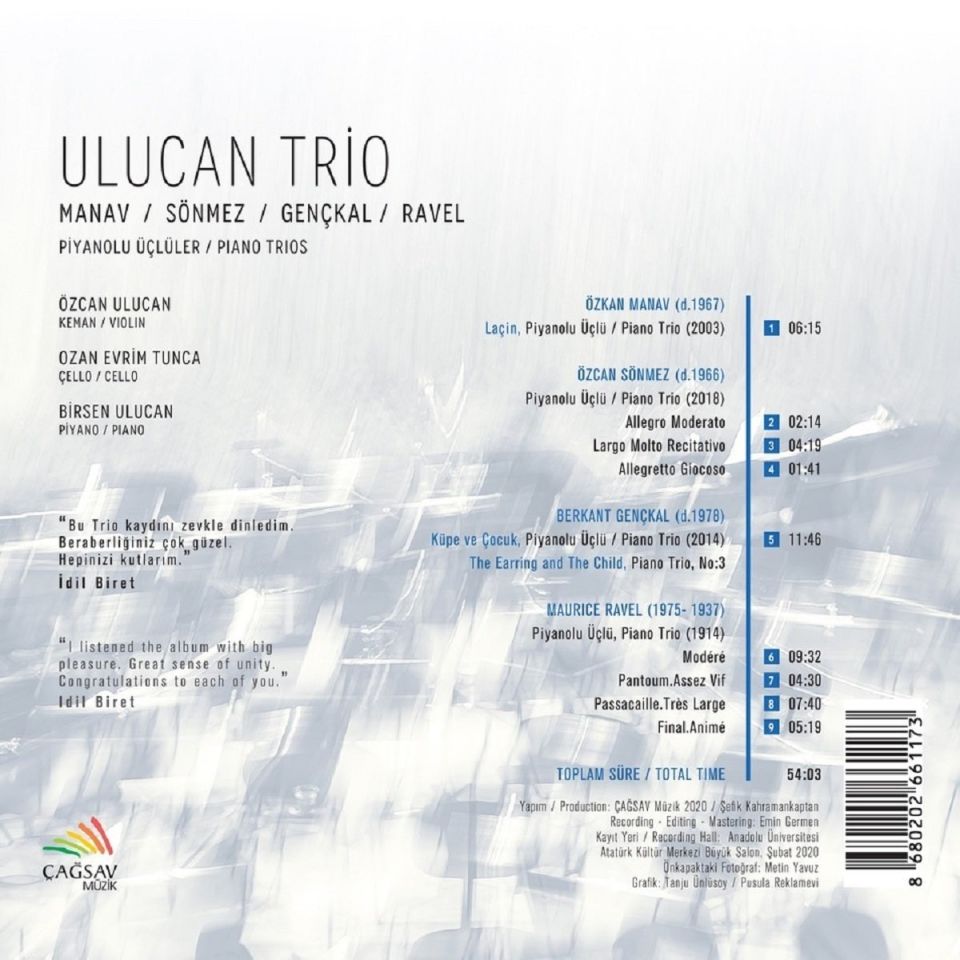 ULUCAN TRIO - MANAV, SÖNMEZ, GEÇKAL & RAVEL