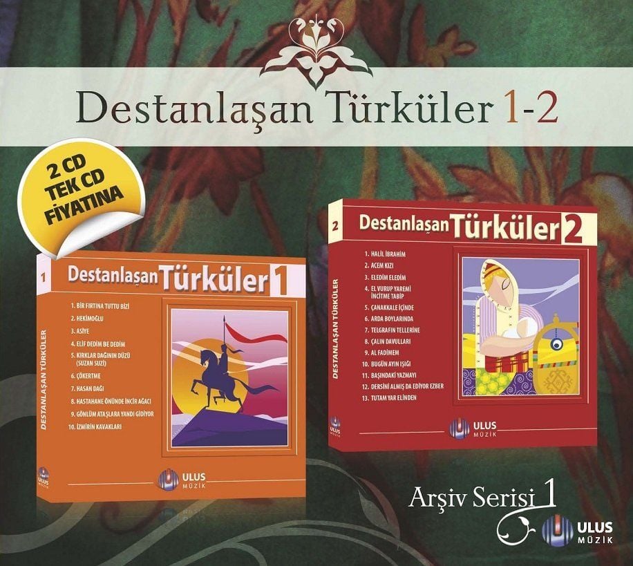 DESTANLAŞAN TÜRKÜLER ARŞİV 1 - ÇEŞİTLİ SANATÇILAR (2 CD)