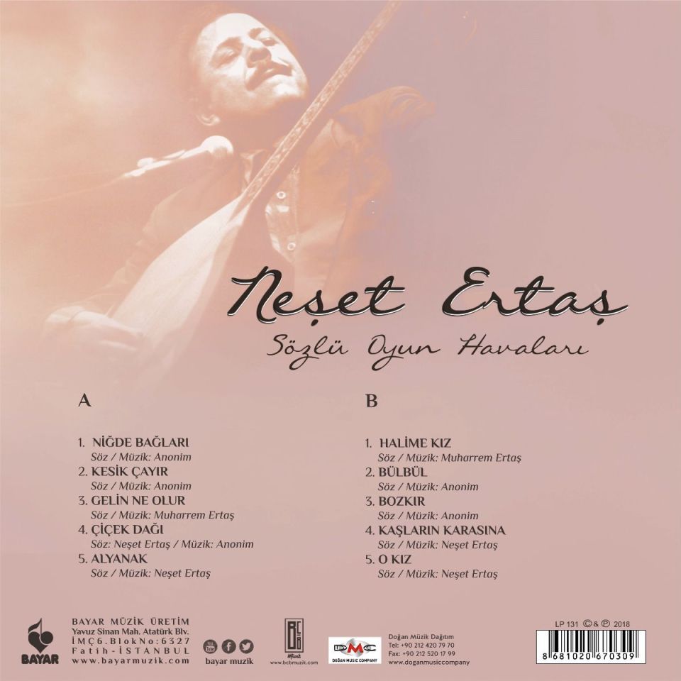 NEŞET ERTAŞ - SÖZLÜ OYUN HAVALARI (LP)