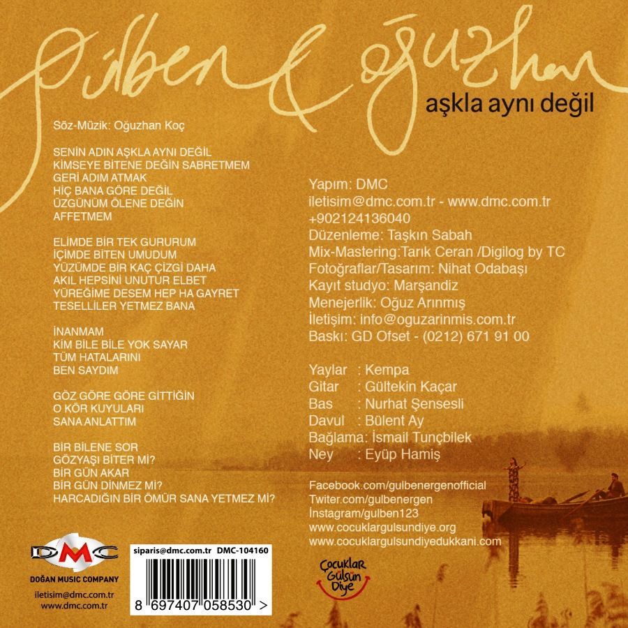 GÜLBEN ERGEN & OĞUZHAN KOÇ - AŞKLA AYNI DEĞİL (SINGLE CD) (2015)