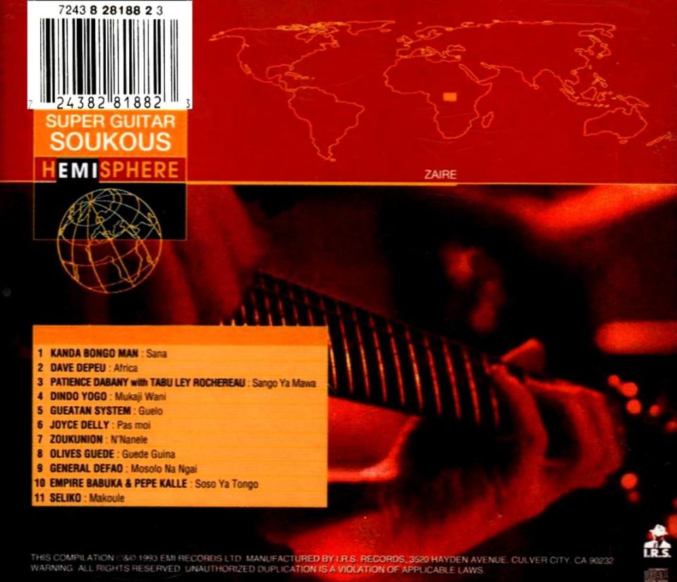ZAIRE / SUPER GUITAR SOUKOUS - VARIOUS (CD) (1993)