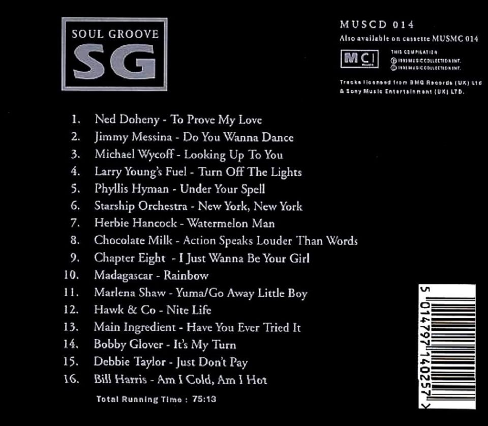 SOUL GROOVE - VARIOUS (CD) (1993)