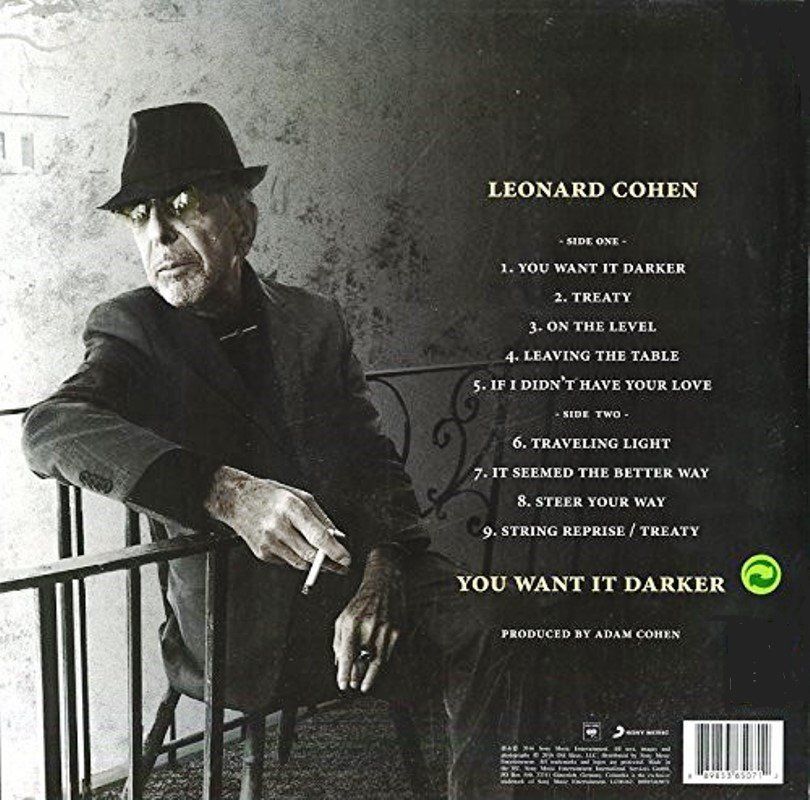 LEONARD COHEN - YOU WANT IT DARKER (LP)