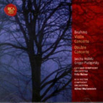 BRAHMS - VIOLIN CONCERTO DOUBLE CONCERTO J. HEIFETZ, G. PIATIGORSKY, FRITZ REINER ALFRED WALLENSTEIN