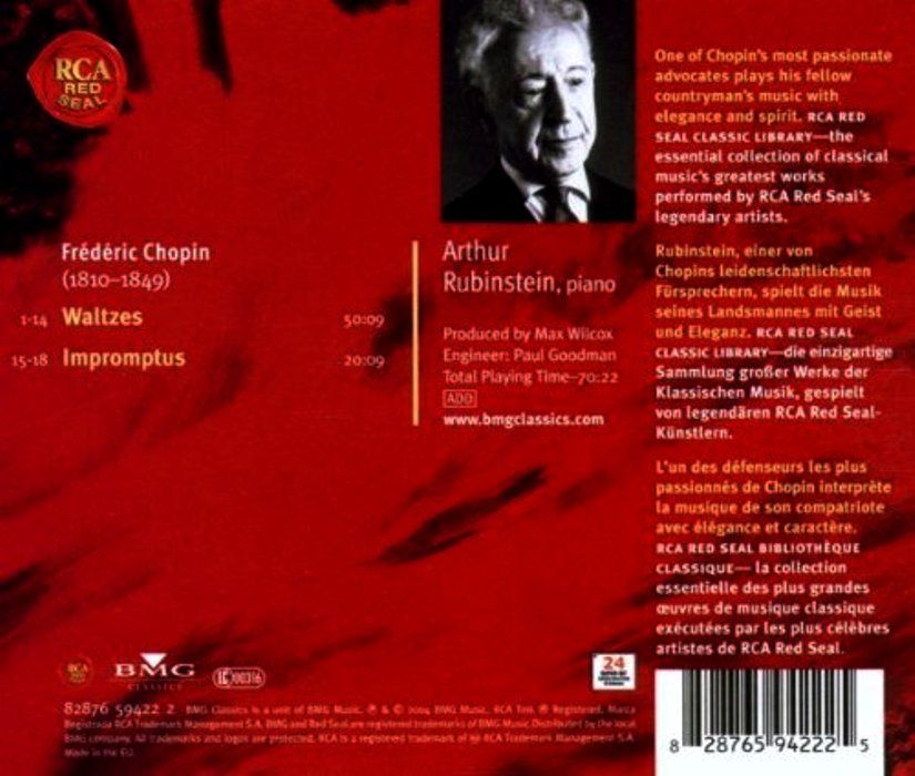 CHOPIN - WALTZES IMPROMPTUS ARTHUR RUBINSTEIN