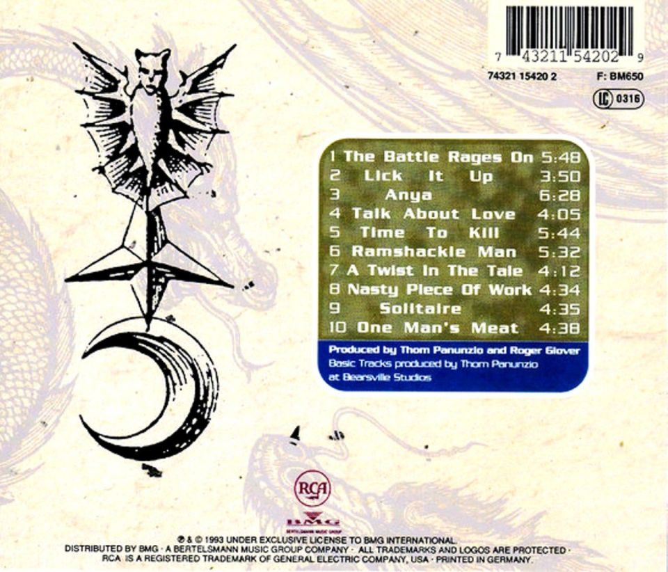 DEEP PURPLE - THE BATTLE RAGES ON (CD) (1993)