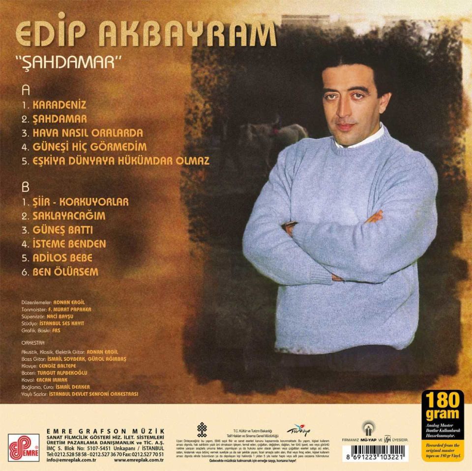 EDİP AKBAYRAM - ŞAHDAMAR (LP)